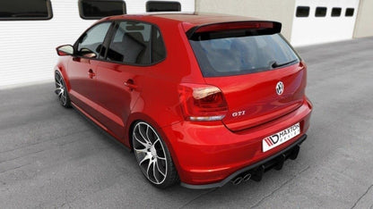 Street Pro Heckansatz Diffusor passend für VW Polo GTI Mk5 FL schwarz matt