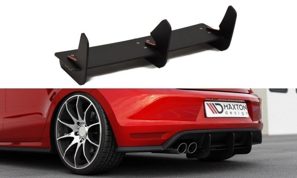 Street Pro Heckansatz Diffusor passend für VW Polo GTI Mk5 FL schwarz matt