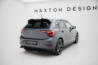 Street Pro Heckansatz Diffusor passend für VW Polo GTI Mk6 FL schwarz matt