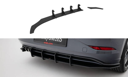 Street Pro Heckansatz Diffusor passend für VW Polo GTI Mk6 FL schwarz matt