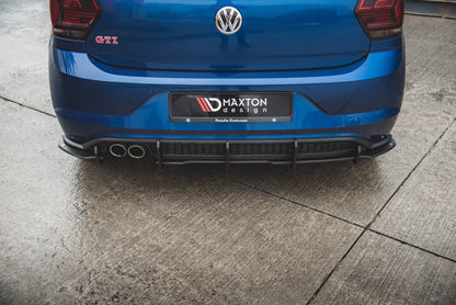 Street Pro Heckansatz Diffusor passend für VW Polo GTI Mk6 schwarz matt