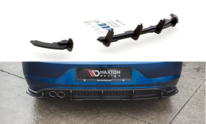 Street Pro Heckansatz Diffusor passend für VW Polo GTI Mk6 schwarz matt