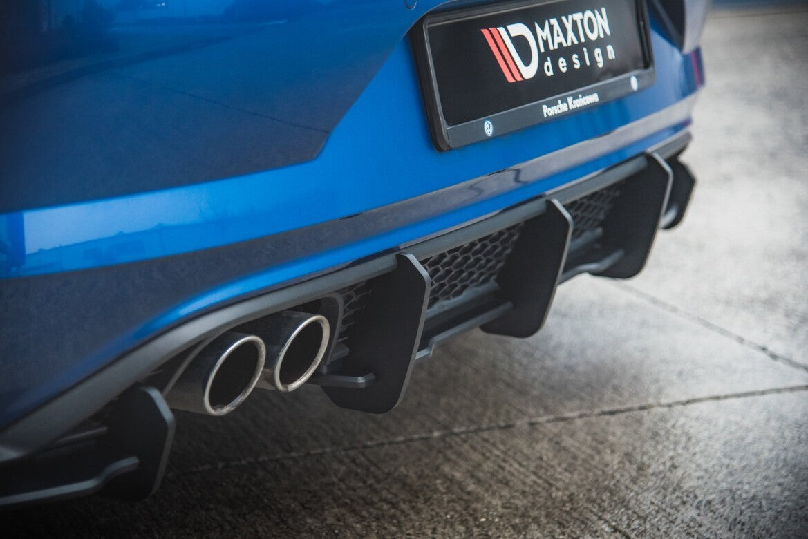 Street Pro Heckansatz Diffusor passend für VW Polo GTI Mk6 schwarz matt