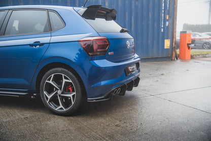 Street Pro Heckansatz Diffusor passend für VW Polo GTI Mk6 schwarz matt