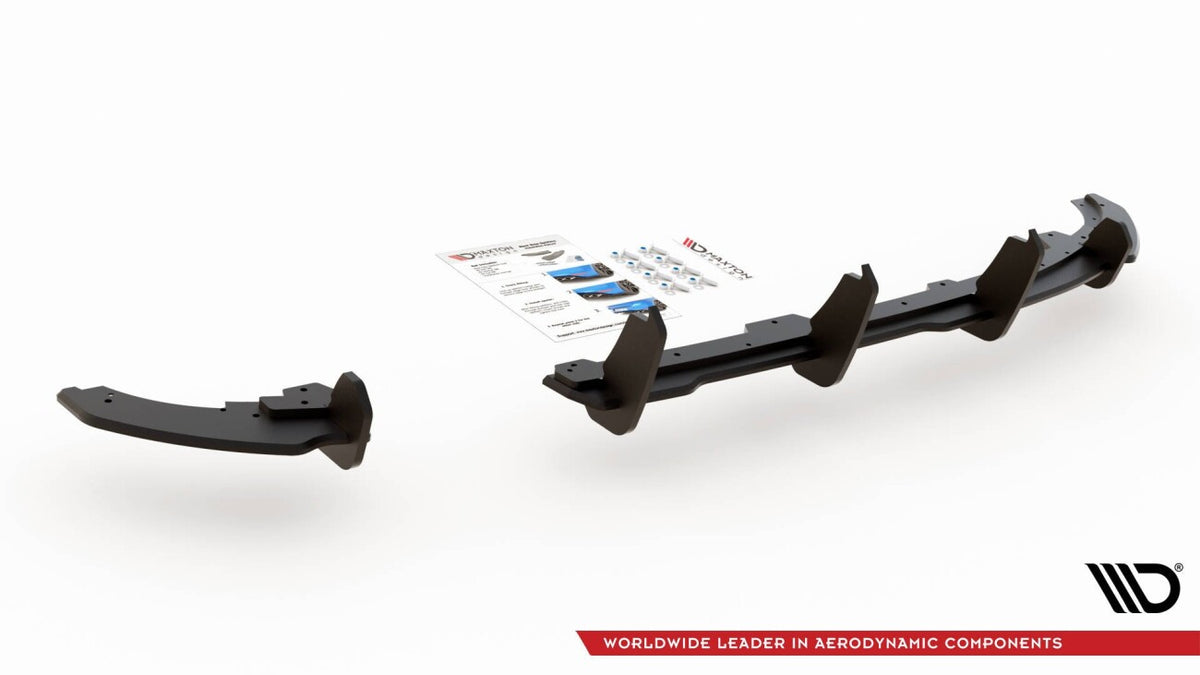 Street Pro Heckansatz Diffusor passend für VW Polo GTI Mk6 schwarz matt