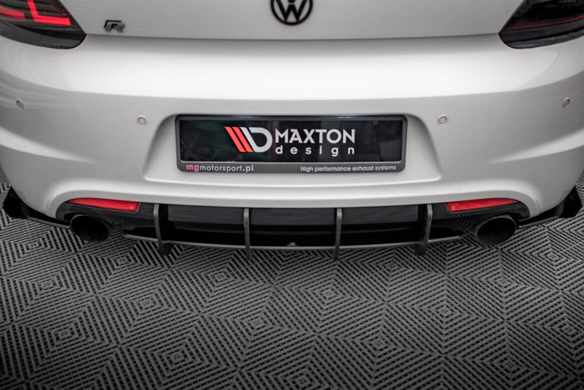 Street Pro Heckansatz Diffusor passend für VW Scirocco R Mk3 schwarz matt