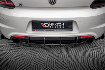Street Pro Heckansatz Diffusor passend für VW Scirocco R Mk3 schwarz matt