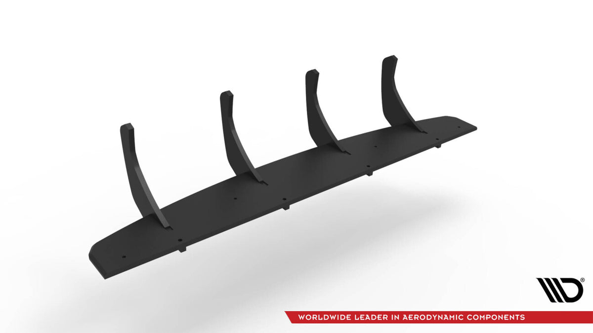 Street Pro Heckansatz Diffusor passend für VW Scirocco R Mk3 schwarz matt