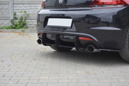 Street Pro Heckansatz Diffusor passend für VW Scirocco R schwarz matt