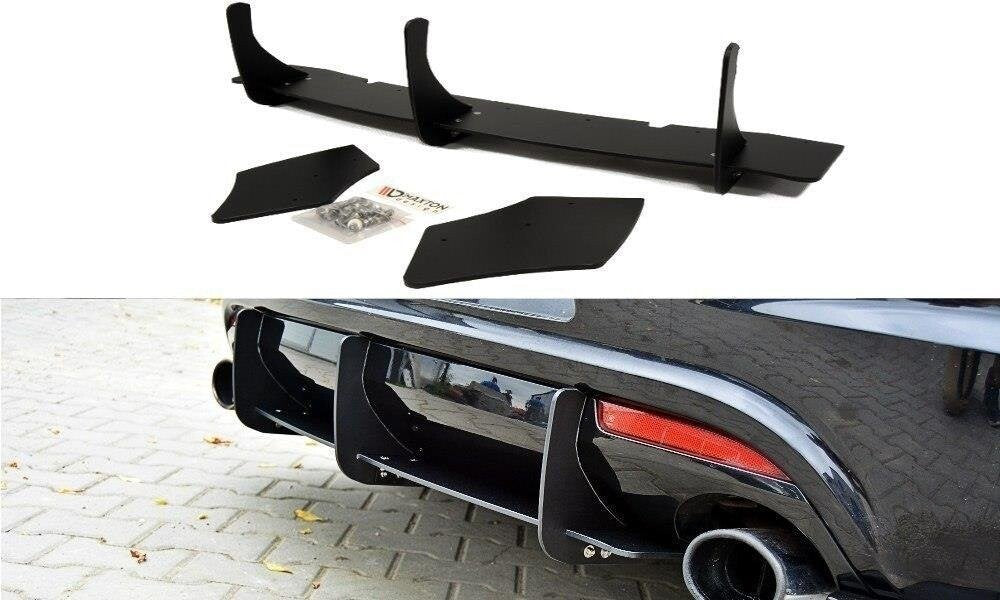 Street Pro Heckansatz Diffusor passend für VW Scirocco R schwarz matt