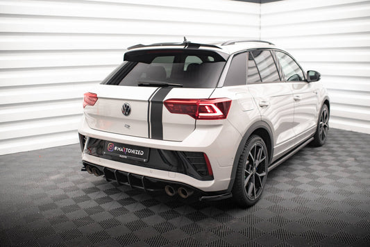 Street Pro Heckansatz Diffusor passend für VW T-Roc R Mk1 FL schwarz matt