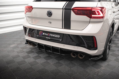 Street Pro Heckansatz Diffusor passend für VW T-Roc R Mk1 FL schwarz matt