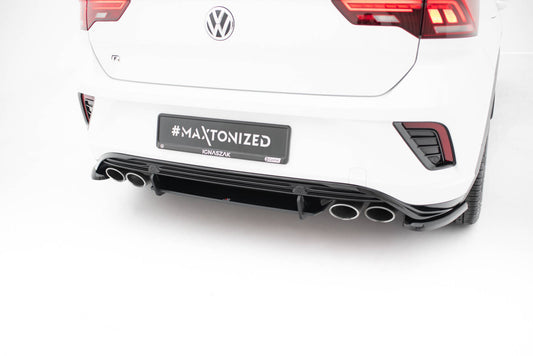 Street Pro Heckansatz Diffusor passend für VW T-Roc R Mk1 schwarz matt