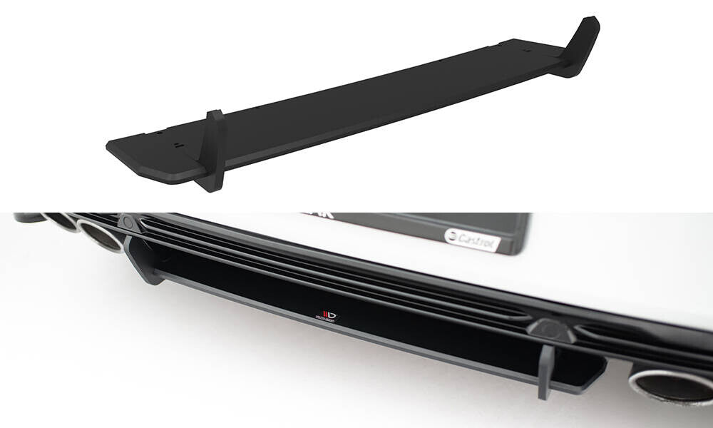 Street Pro Heckansatz Diffusor passend für VW T-Roc R Mk1 schwarz matt