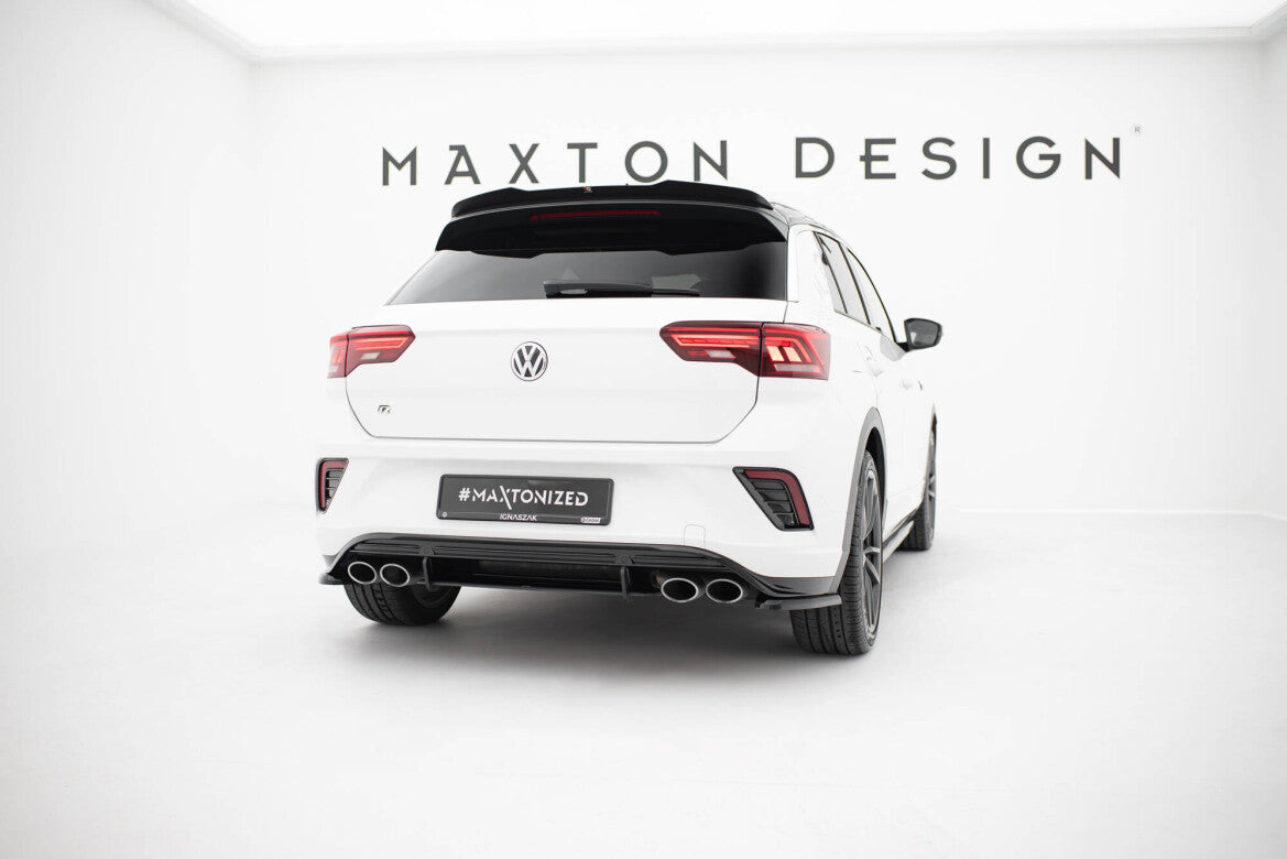 Street Pro Heckansatz Diffusor passend für VW T-Roc R Mk1 schwarz matt