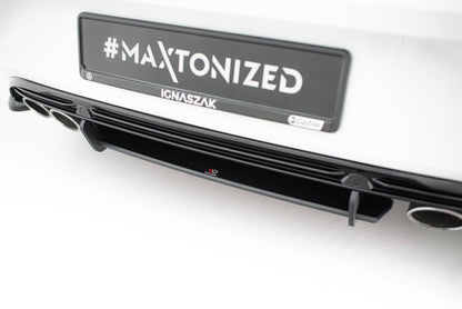 Street Pro Heckansatz Diffusor passend für VW T-Roc R Mk1 schwarz matt