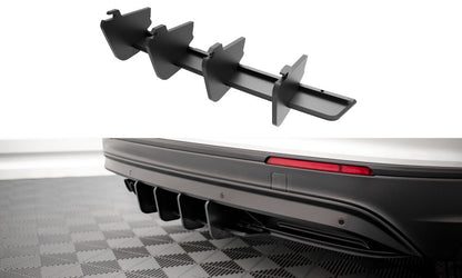 Street Pro Heckansatz Diffusor passend für VW Tiguan Mk2 schwarz matt