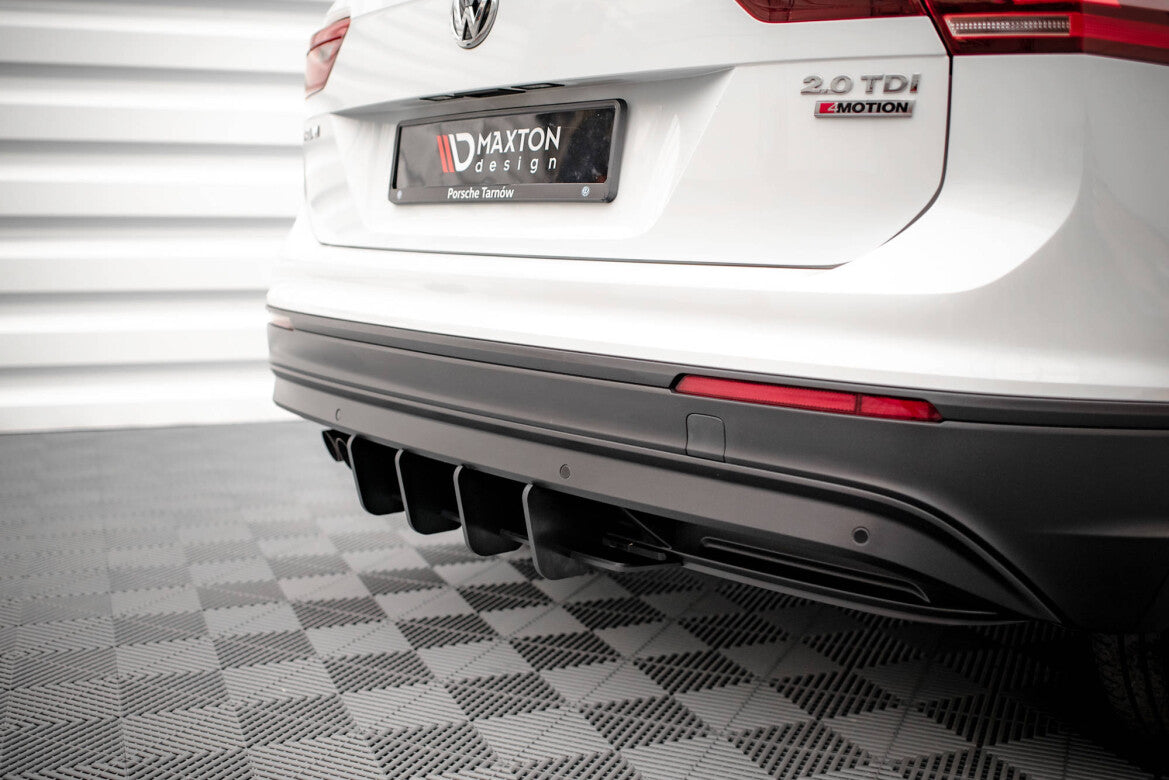 Street Pro Heckansatz Diffusor passend für VW Tiguan Mk2 schwarz matt