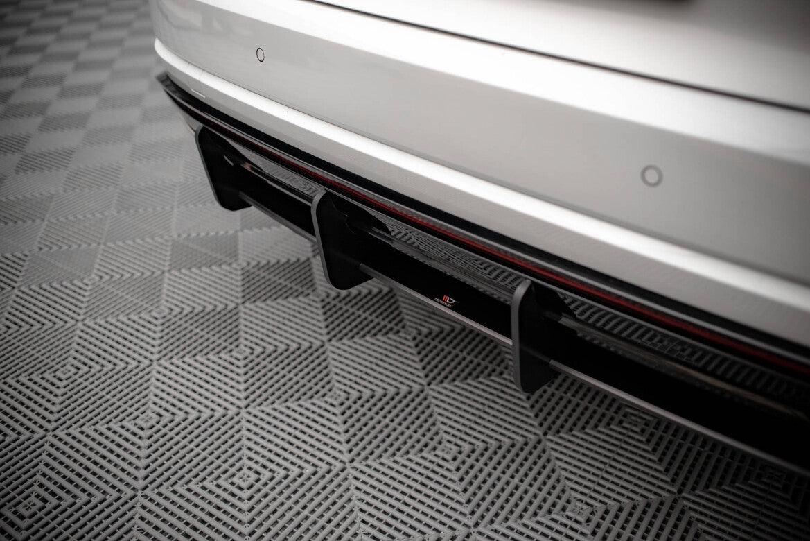 Street Pro Heckansatz Diffusor passend für VW Touareg R-Line Mk3 schwarz matt