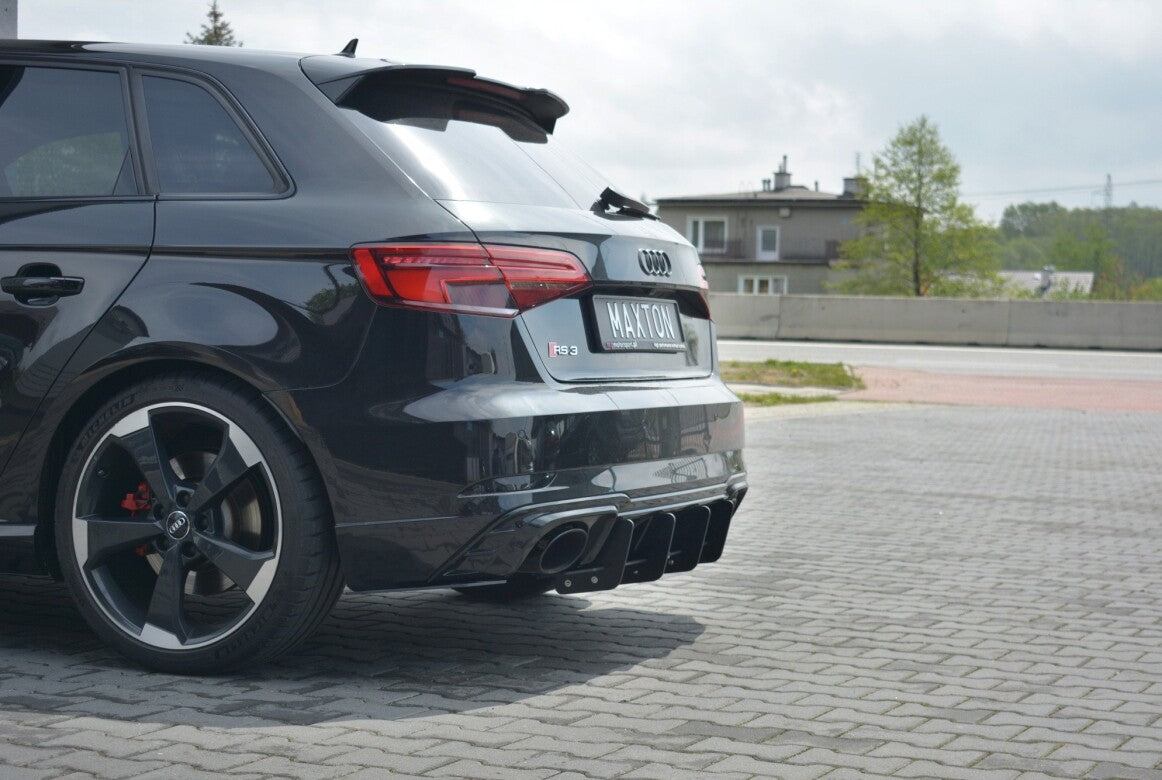 Street Pro Heckansatz Diffusor V.1 passend für Audi RS3 8V FL Sportback schwarz matt
