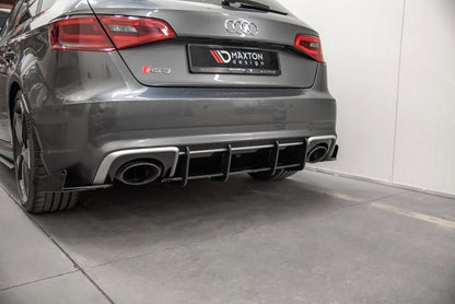 Street Pro Heckansatz Diffusor V.1 passend für Audi RS3 8V Sportback schwarz matt