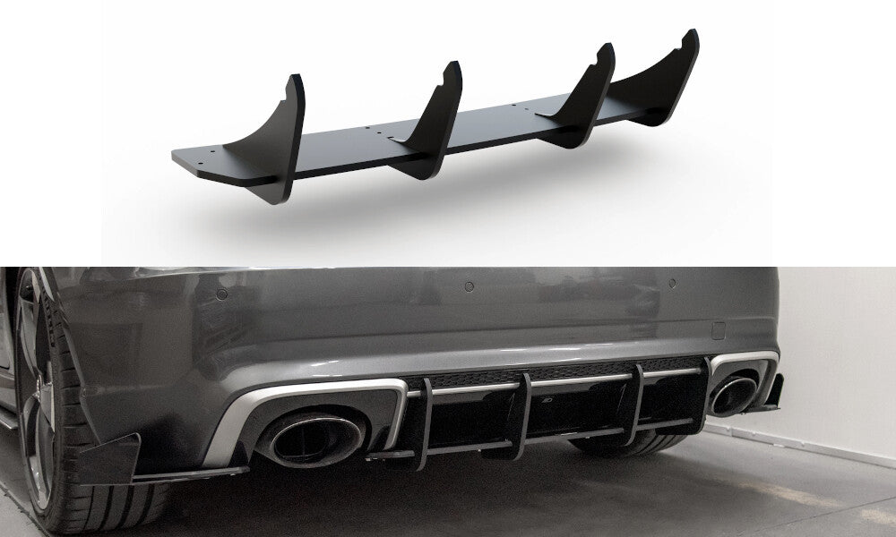 Street Pro Heckansatz Diffusor V.1 passend für Audi RS3 8V Sportback schwarz matt