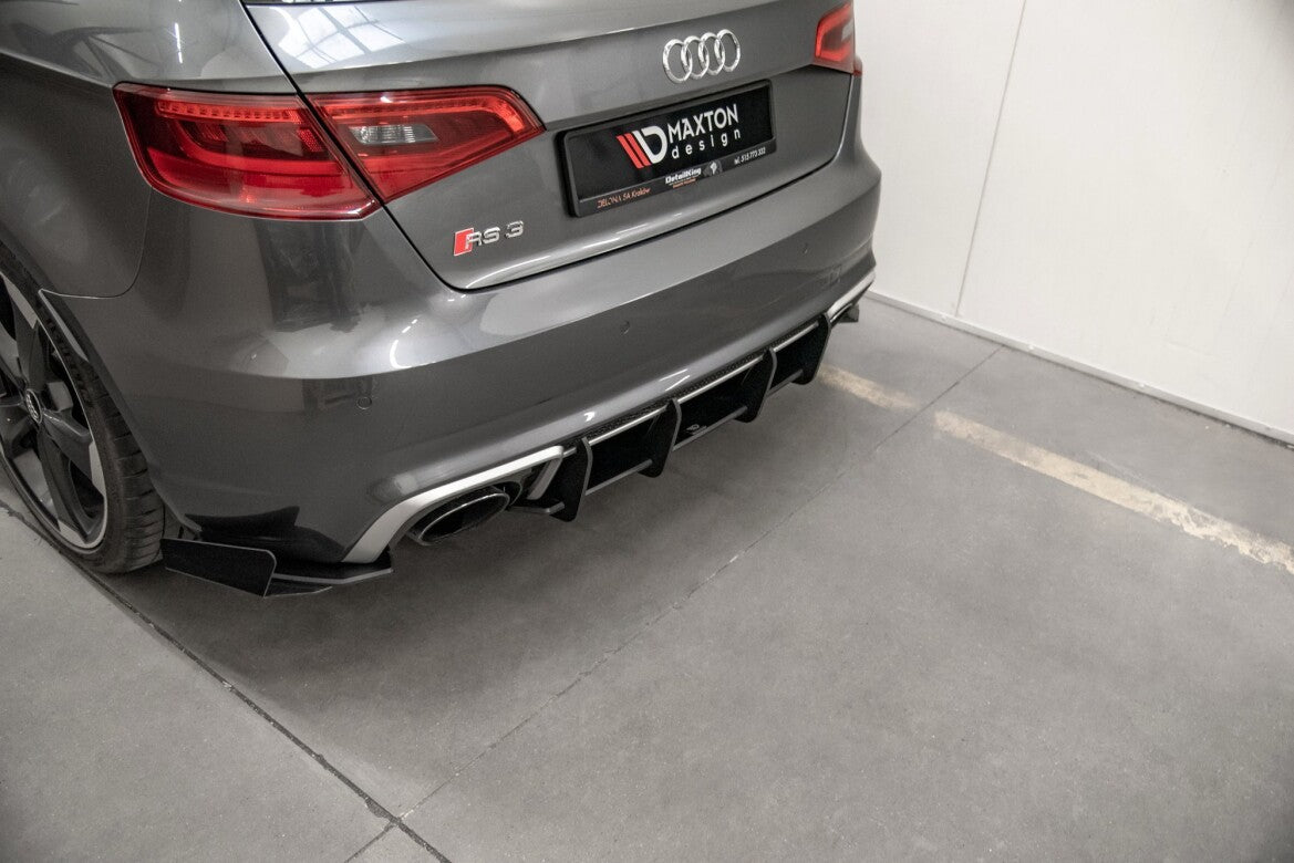 Street Pro Heckansatz Diffusor V.1 passend für Audi RS3 8V Sportback schwarz matt