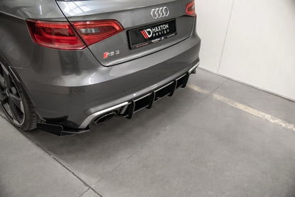Street Pro Heckansatz Diffusor V.1 passend für Audi RS3 8V Sportback schwarz matt