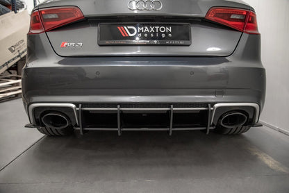 Street Pro Heckansatz Diffusor V.1 passend für Audi RS3 8V Sportback schwarz matt