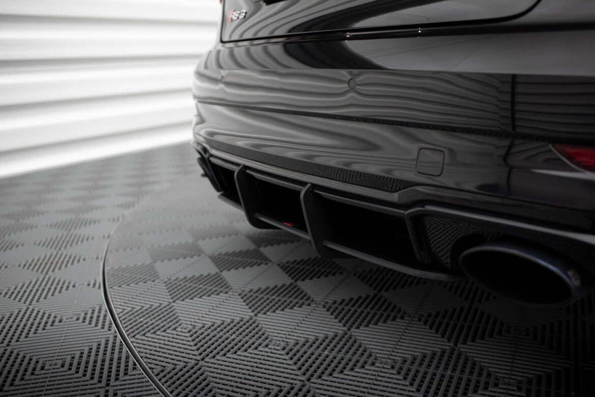 Street Pro Heckansatz Diffusor V.1 passend für Audi RS3 Limousine 8V FL schwarz matt