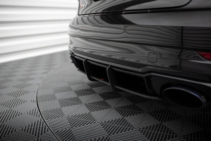 Street Pro Heckansatz Diffusor V.1 passend für Audi RS3 Limousine 8V FL schwarz matt