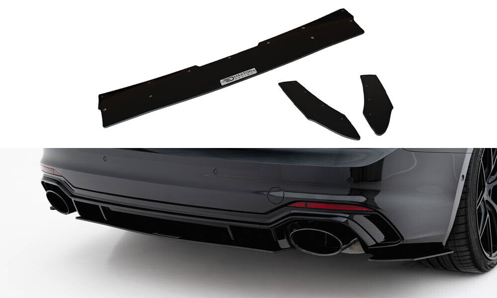 Street Pro Heckansatz Diffusor V.1 passend für Audi RS5 Coupe / Sportback F5 schwarz matt