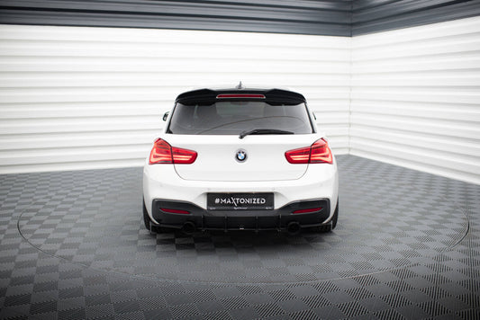 Street Pro Heckansatz Diffusor V.1 passend für BMW 1er F20/F21 M-POWER FL schwarz matt