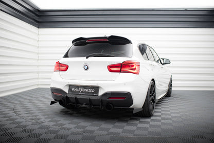 Street Pro Heckansatz Diffusor V.1 passend für BMW 1er F20/F21 M-POWER FL schwarz matt