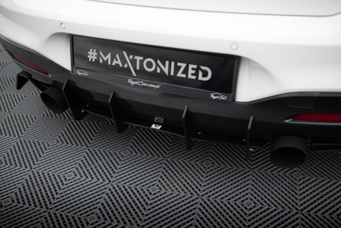 Street Pro Heckansatz Diffusor V.1 passend für BMW 1er F20/F21 M-POWER FL schwarz matt