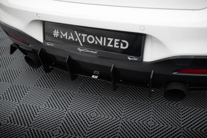 Street Pro Heckansatz Diffusor V.1 passend für BMW 1er F20/F21 M-POWER FL schwarz matt