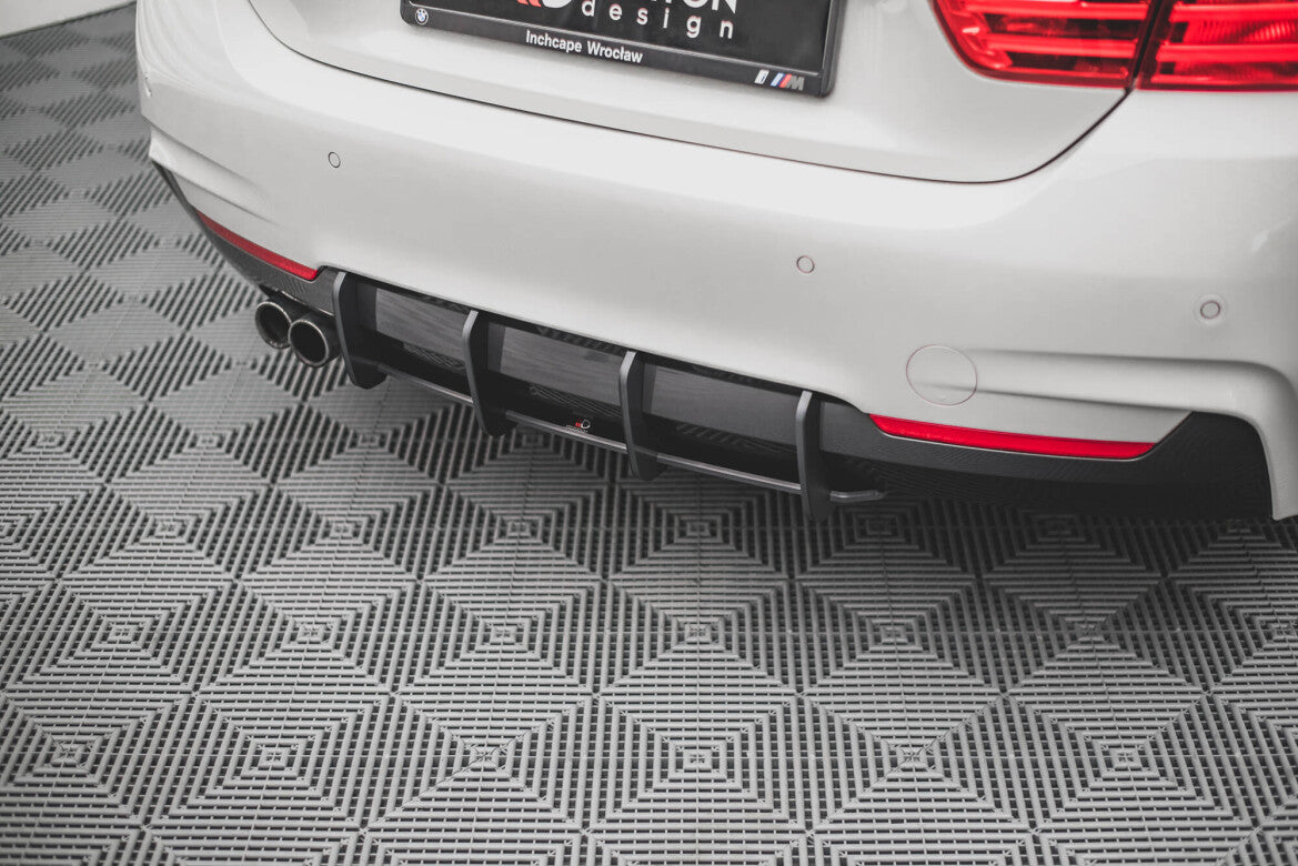 Street Pro Heckansatz Diffusor V.1 passend für BMW 4er M-Paket F32 schwarz matt