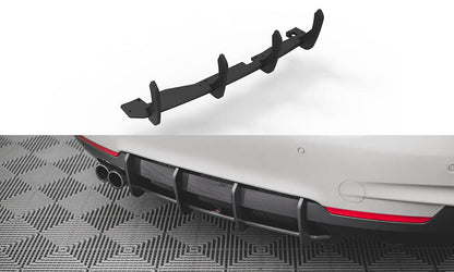 Street Pro Heckansatz Diffusor V.1 passend für BMW 4er M-Paket F32 schwarz matt