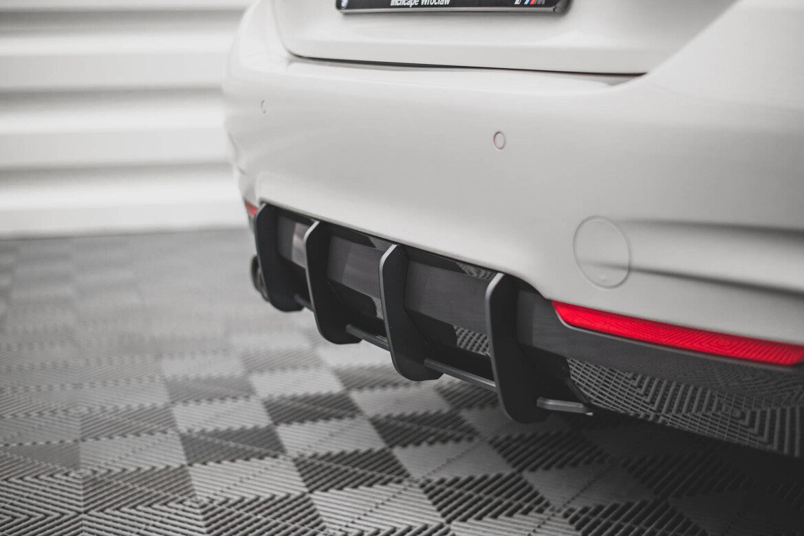 Street Pro Heckansatz Diffusor V.1 passend für BMW 4er M-Paket F32 schwarz matt