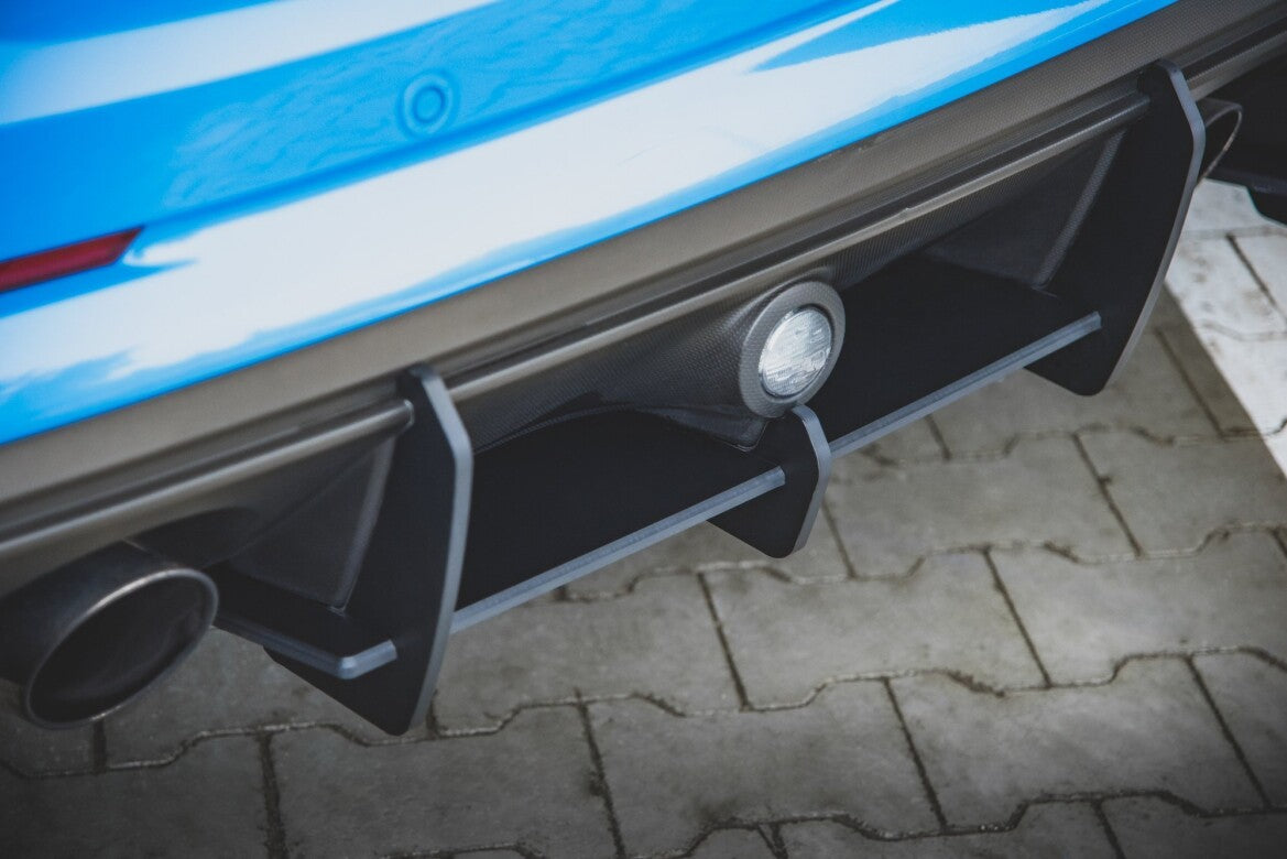 Street Pro Heckansatz Diffusor V.1 passend für Ford Focus RS Mk3 schwarz matt