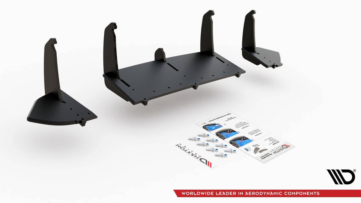 Street Pro Heckansatz Diffusor V.1 passend für Ford Focus RS Mk3 schwarz matt