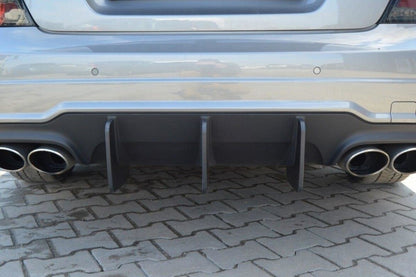 Street Pro Heckansatz Diffusor V.1 passend für Mercedes C W204 AMG-Line (FL) schwarz matt
