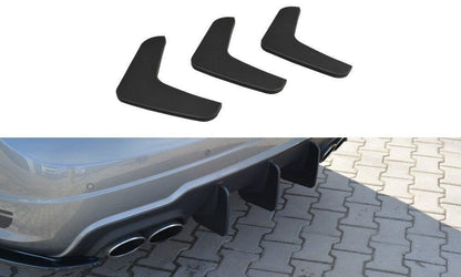 Street Pro Heckansatz Diffusor V.1 passend für Mercedes C W204 AMG-Line (FL) schwarz matt