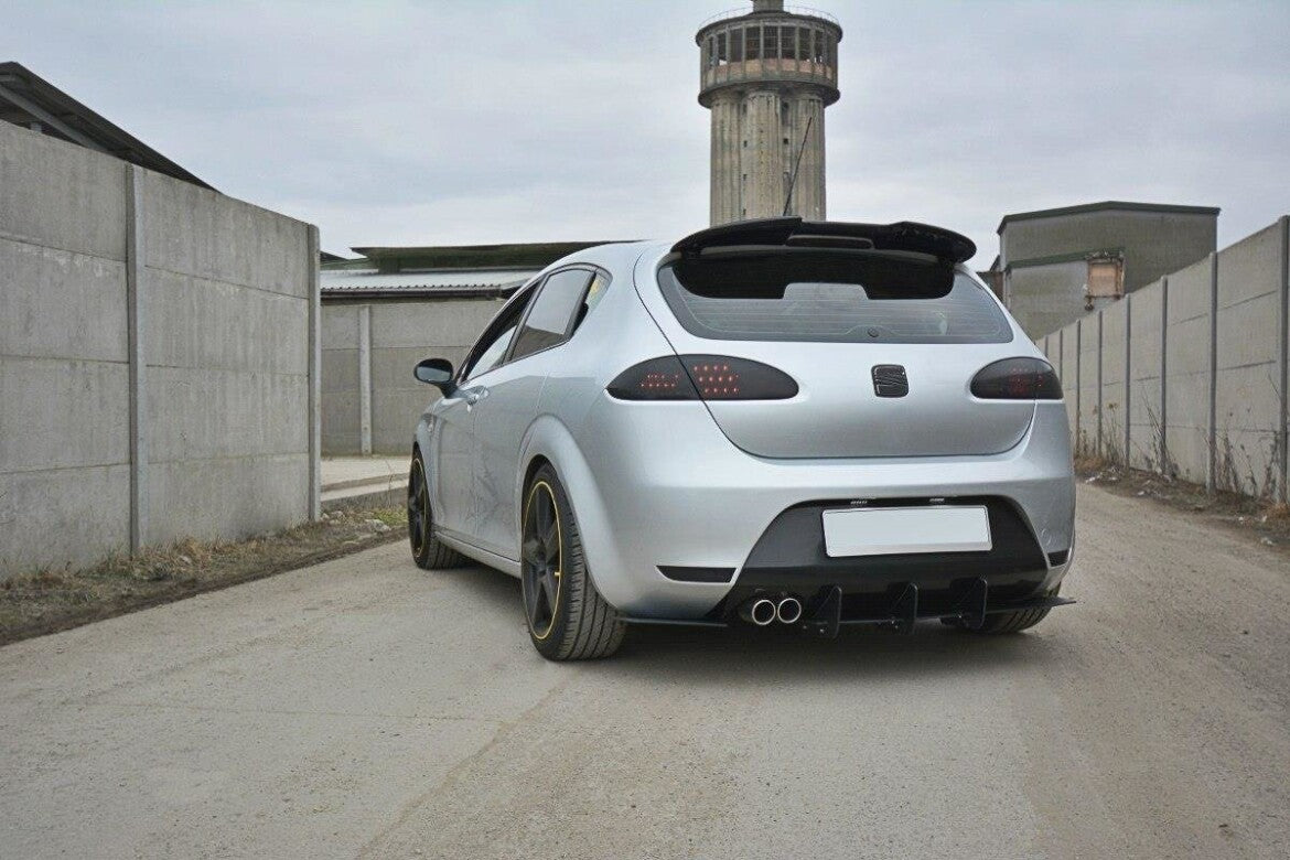 Street Pro Heckansatz Diffusor V.1 passend für Seat Leon Mk2 CUPRA/ FR schwarz matt