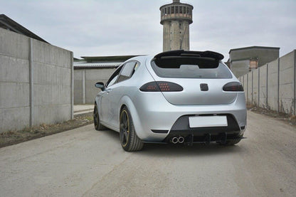 Street Pro Heckansatz Diffusor V.1 passend für Seat Leon Mk2 CUPRA/ FR schwarz matt