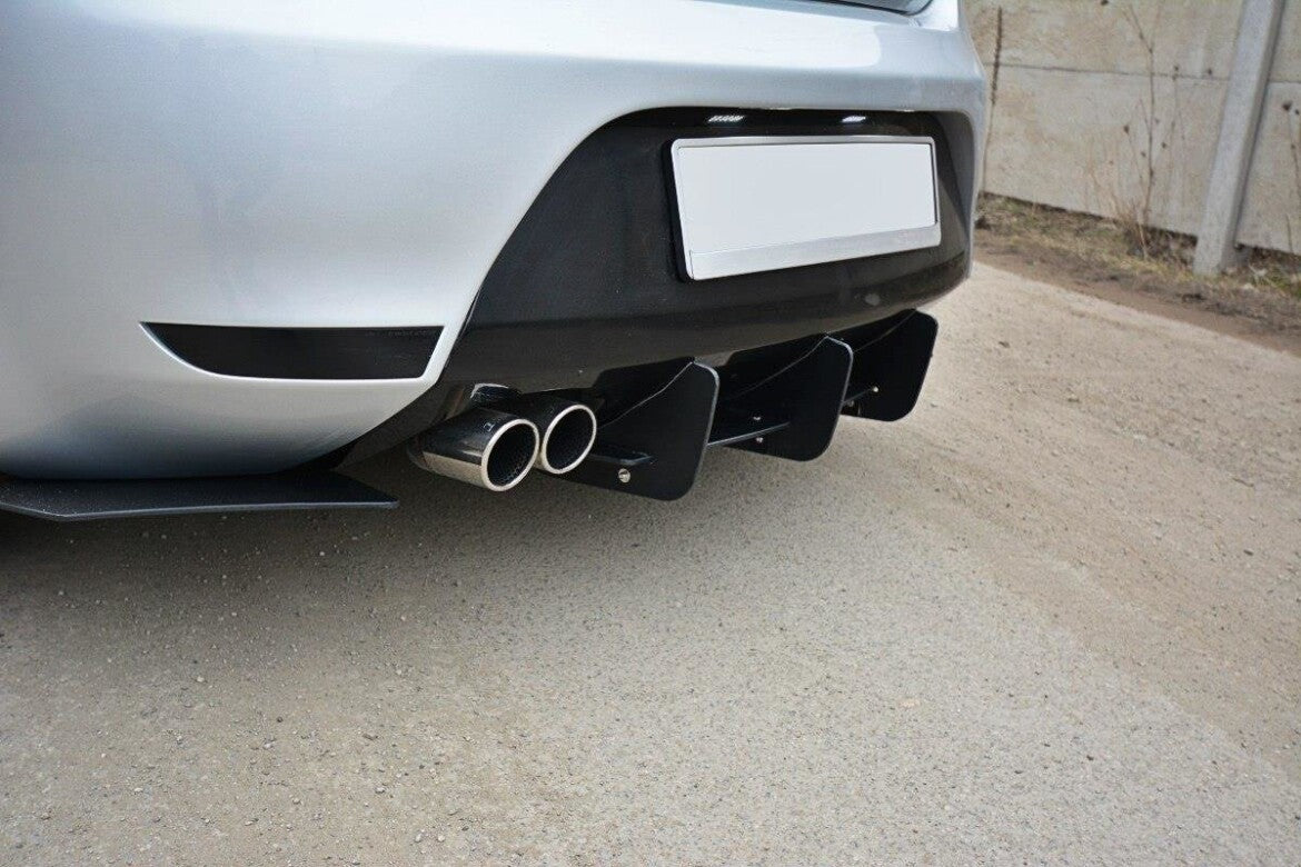 Street Pro Heckansatz Diffusor V.1 passend für Seat Leon Mk2 CUPRA/ FR schwarz matt