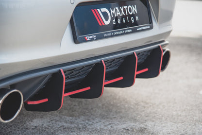 Street Pro Heckansatz Diffusor V.1 passend für VW Golf 7 GTI schwarz matt