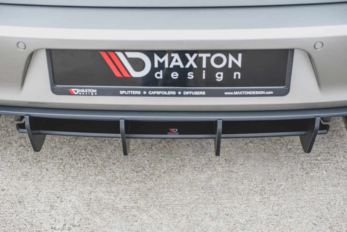 Street Pro Heckansatz Diffusor V.1 passend für VW Golf 7 GTI schwarz matt