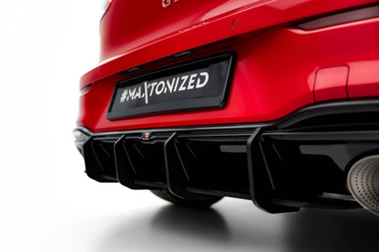 Street Pro Heckansatz Diffusor V.1 passend für VW Golf GTI Clubsport Mk8 FL schwarz matt