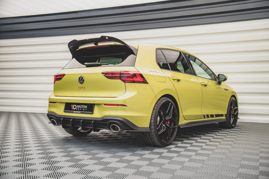 Street Pro Heckansatz Diffusor V.1 passend für VW Golf GTI Clubsport Mk8 schwarz matt